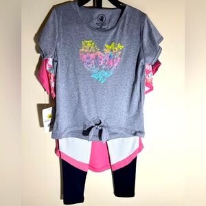 Body Glove-Girls 4 piece athletic outfit size 6x